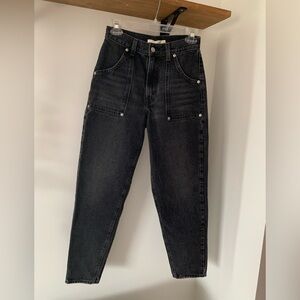 Levi’s Black High-Waisted Mom Jeans